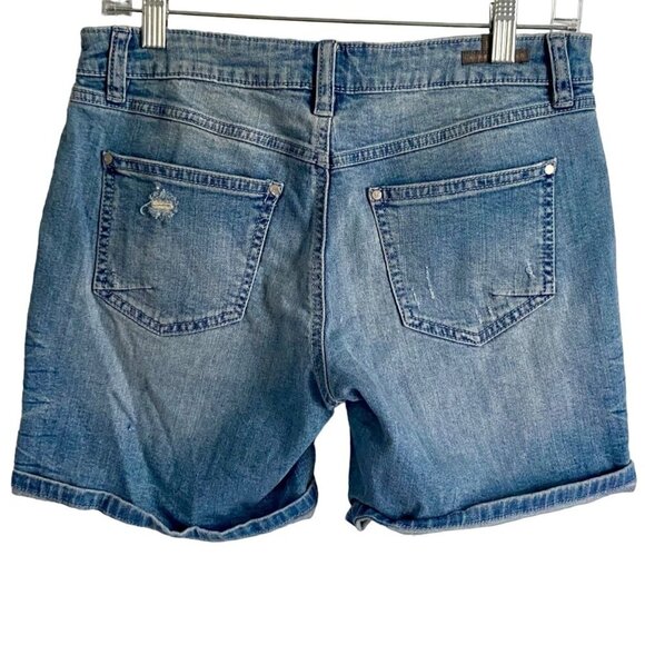 LC Lauren Conrad Distressed Denim Jean Shorts Size 4 - Picture 4 of 9